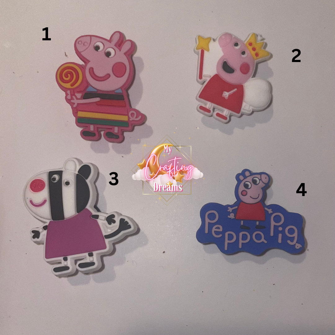 Peppa Pig Rubber Croc Charms