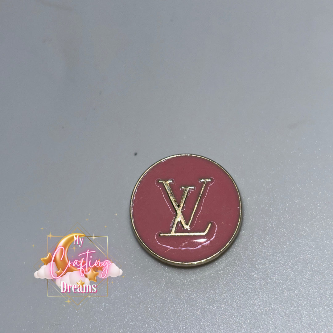 LV Inspired Metal Charms (please leave flat or croc back in customs notes)