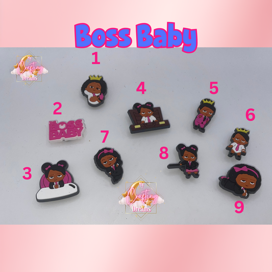 Boss Baby Melanin Croc Charms