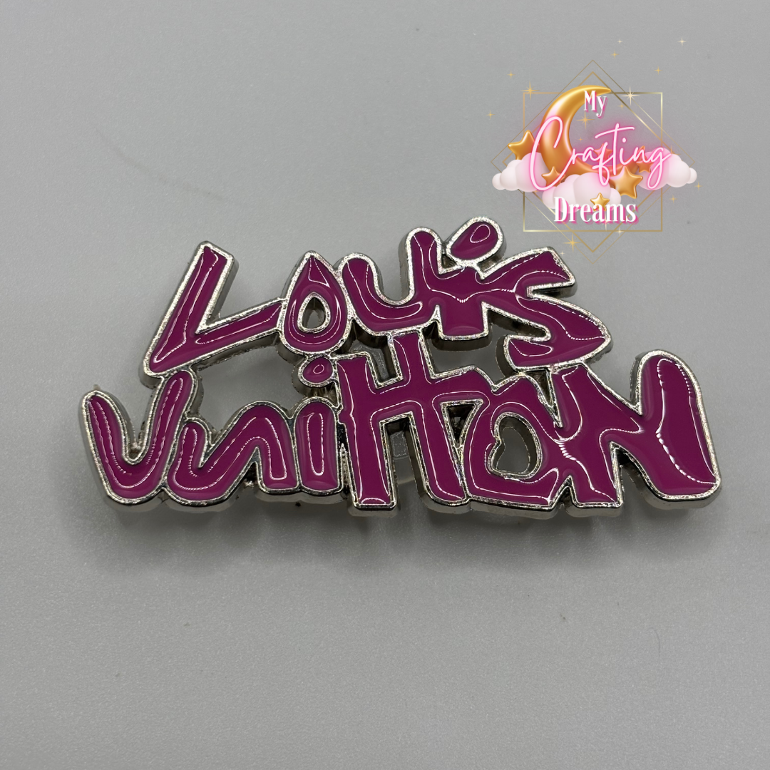 LV Inspired Metal Charms (please leave flat or croc back in customs notes)