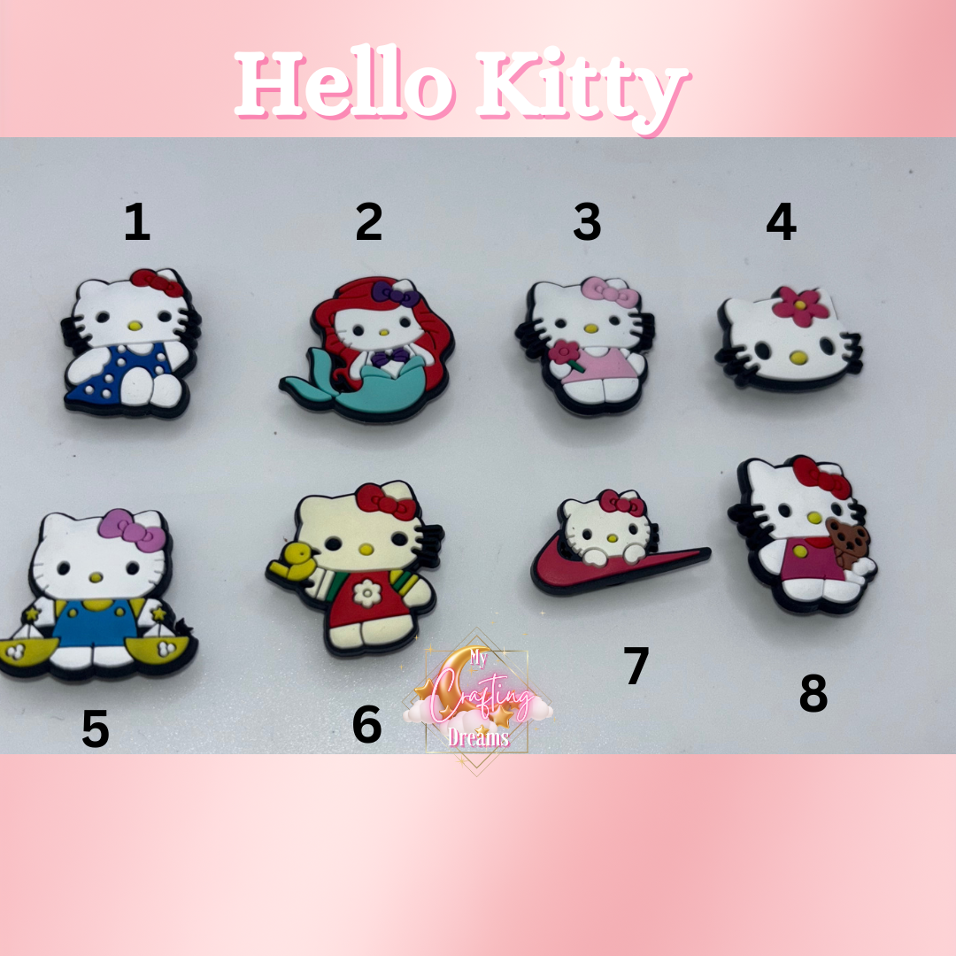 Hello Kitty Rubber Croc Charms