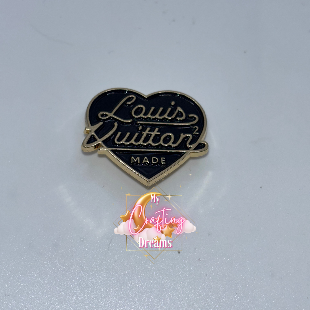 LV Inspired Metal Charms (please leave flat or croc back in customs notes)