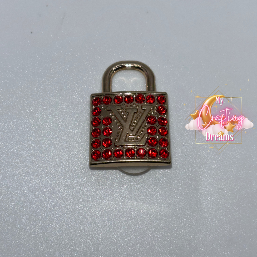 LV Inspired Metal Charms (please leave flat or croc back in customs notes)