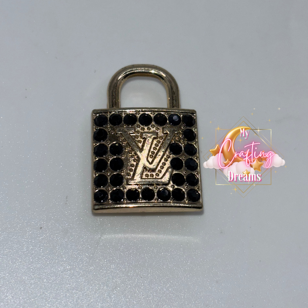 LV Inspired Metal Charms (please leave flat or croc back in customs notes)