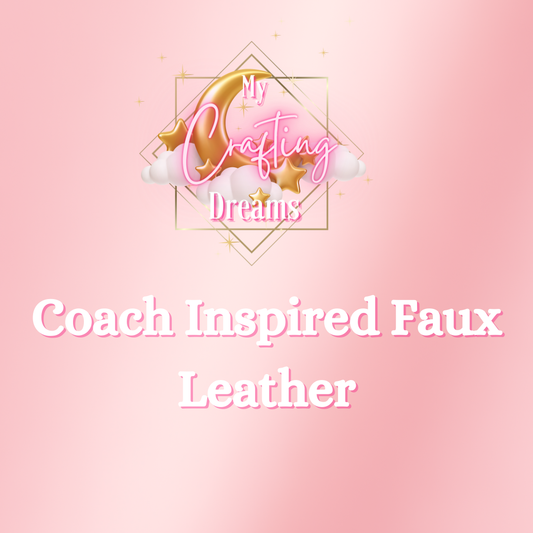 Coach Inspired Faux Leather Sheets