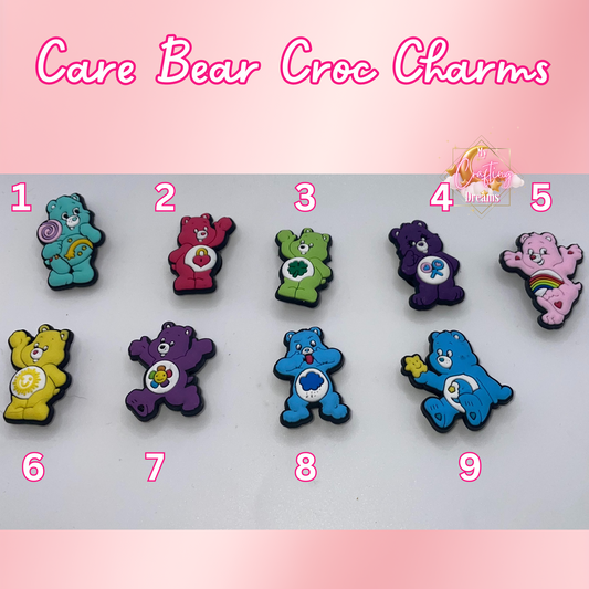 Care Bear Rubber Croc Charms