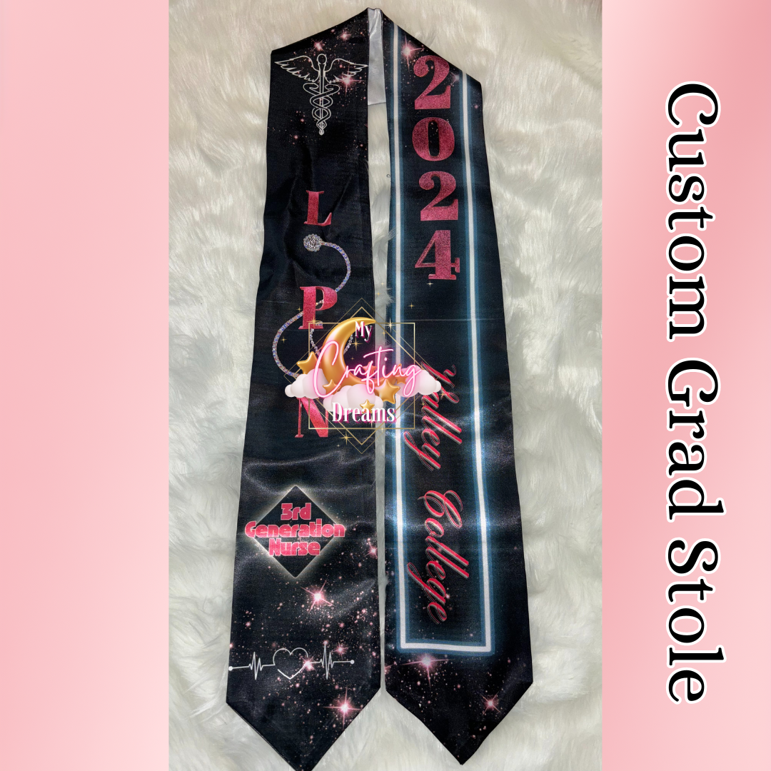 Custom Graduation Stole