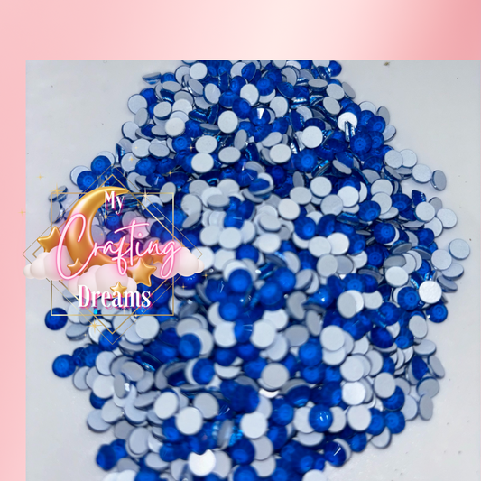 Electric (Neon Blue) Glass Rhinestones