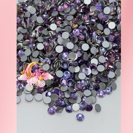 Phanton Violet Glass Rhinestones