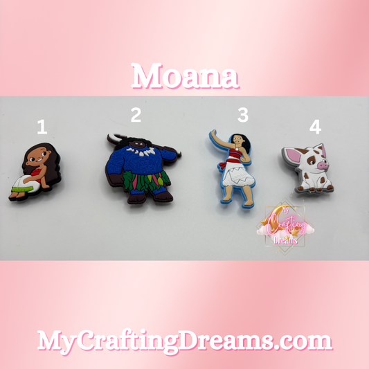 Moana Rubber Croc Charms