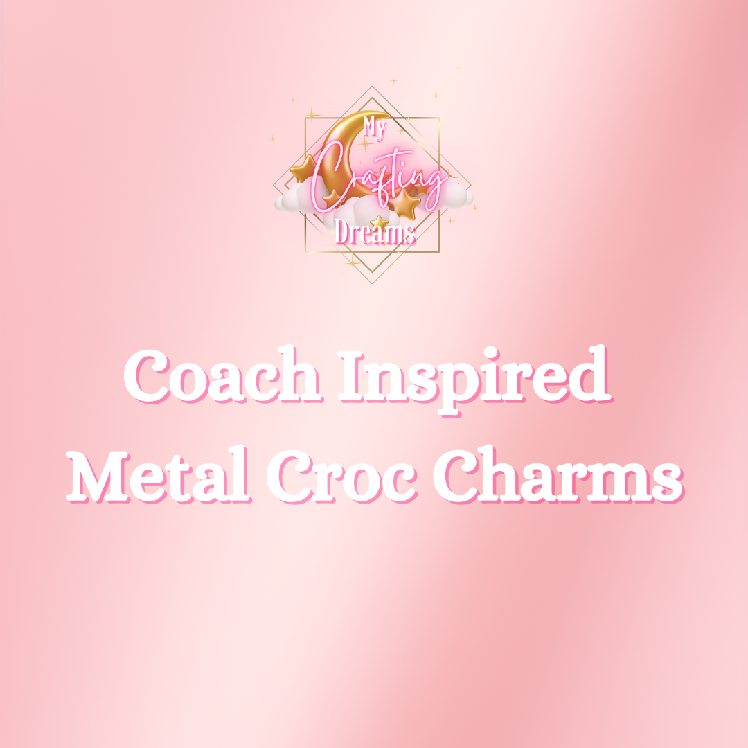 Coach Inspired Metal Croc Charms