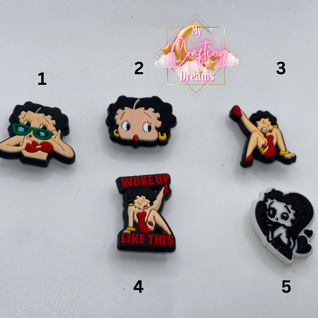 Betty Boop Rubber Croc Jibbitz