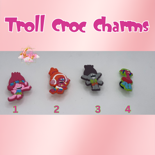 Trolls Croc Charms