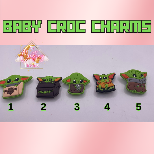 Baby Yoda Croc Charms