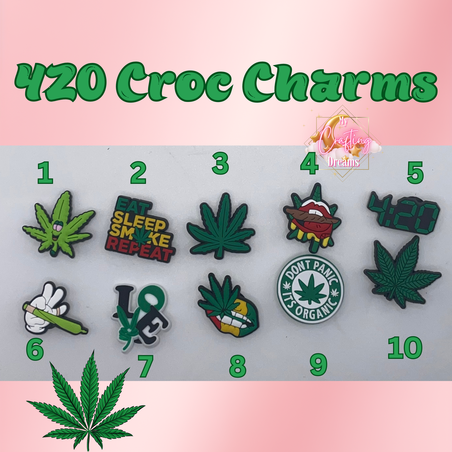 420 Croc Charms