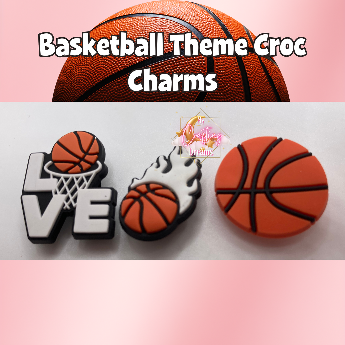 Basketball Theme Croc Charms