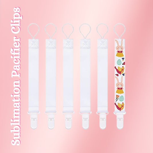 Sublimation Ready Pacifier Clips