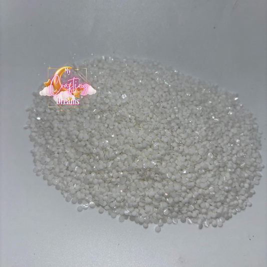 Snow Queen White Jelly Resin Rhinestones