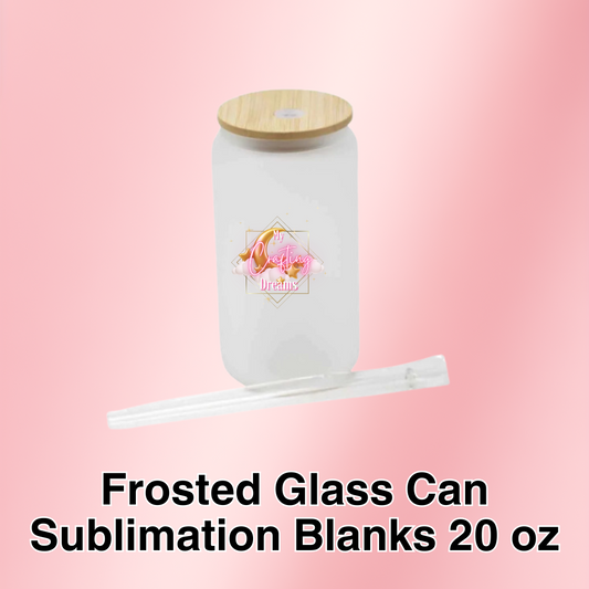 Frosted Sublimation Glass Can