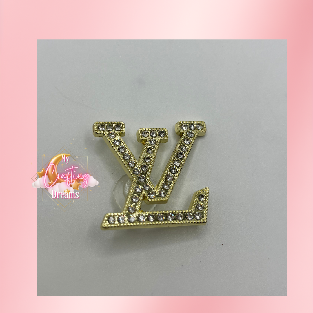 LV Inspired Metal Charms (please leave flat or croc back in customs notes)