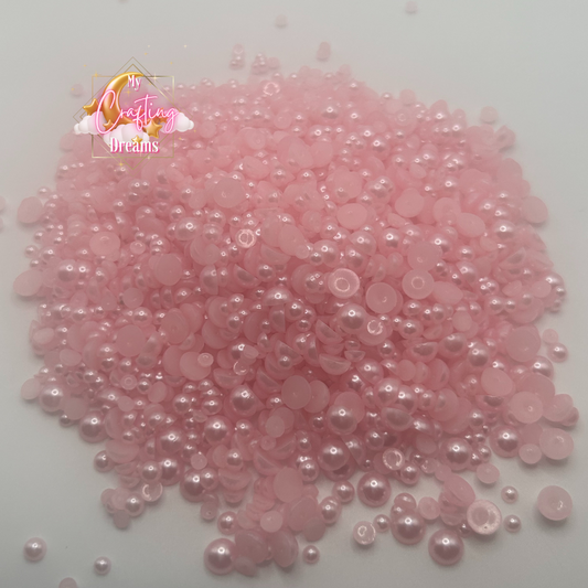 Blush Petal Flatback Pearls