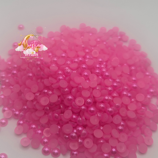 Pretty In Pink (Hot Pink Flatback Pearls)