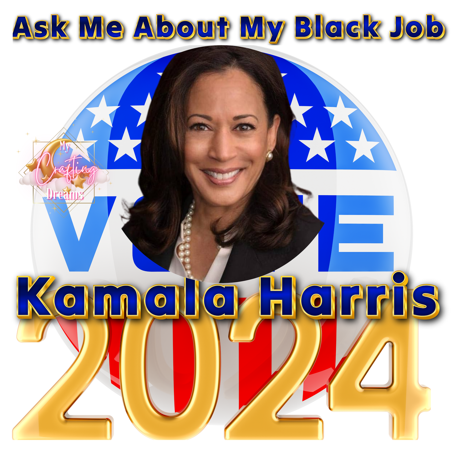 Kamala Harris 2024 T-shirt (Please leave shirt color in notes)